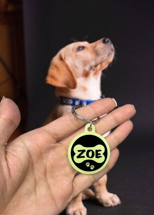 Zoe | Dog Tag | Glow in Dark – Mi Glow Store