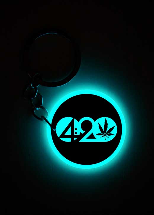 420 | Keychain | Glow in Dark