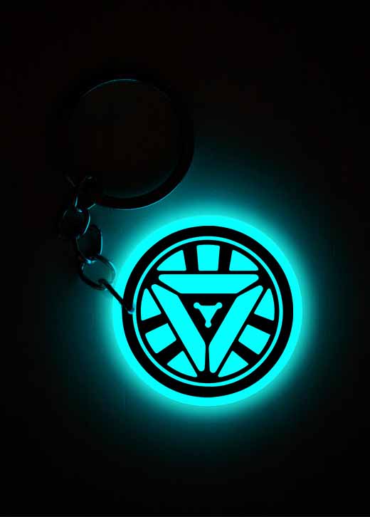 Arc Reactor (Iron Man) | Keychain | Glow in Dark