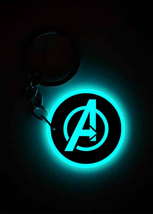 Avengers Logo | Keychain | Glow in Dark