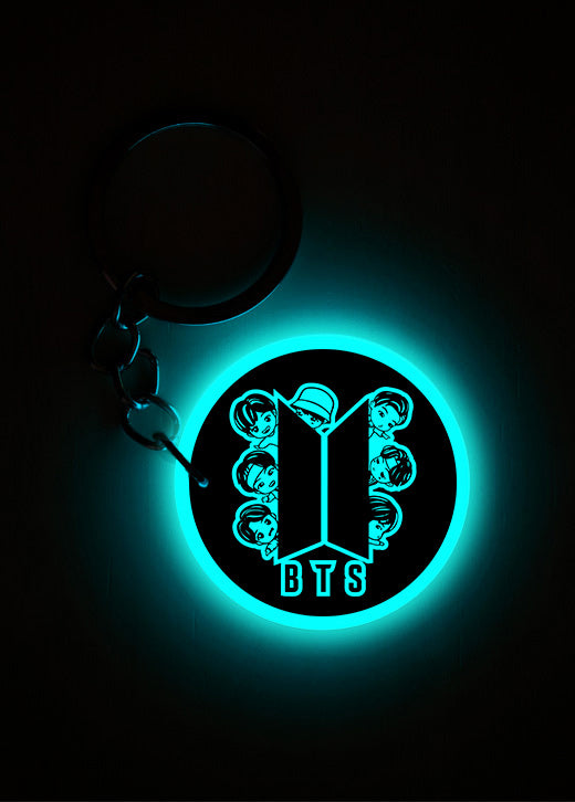 BTS Faces | Keychain | Glow in Dark