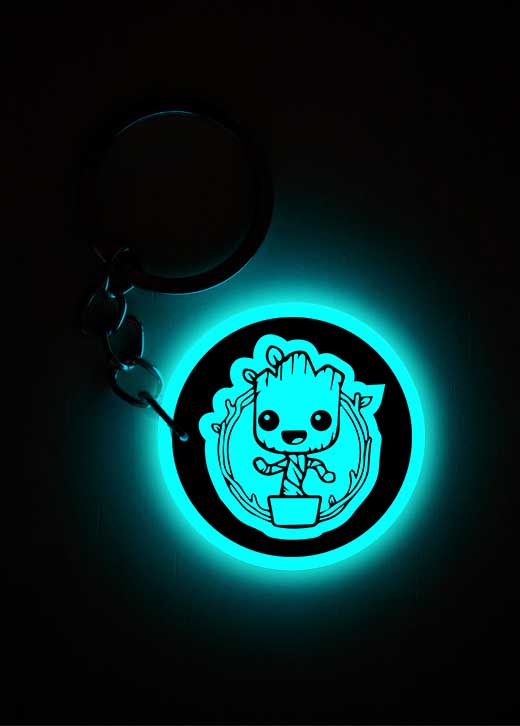 Baby Groot | Keychain | Glow in Dark