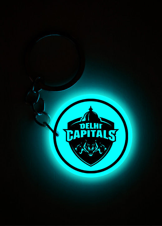 Delhi Capitals (DC) | Keychain | Glow in Dark