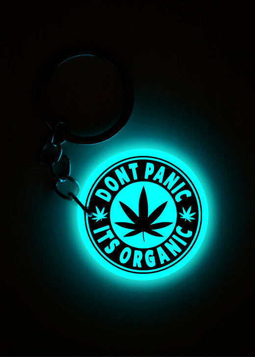 Don’t Panic It's Organic | Keychain | Glow in Dark