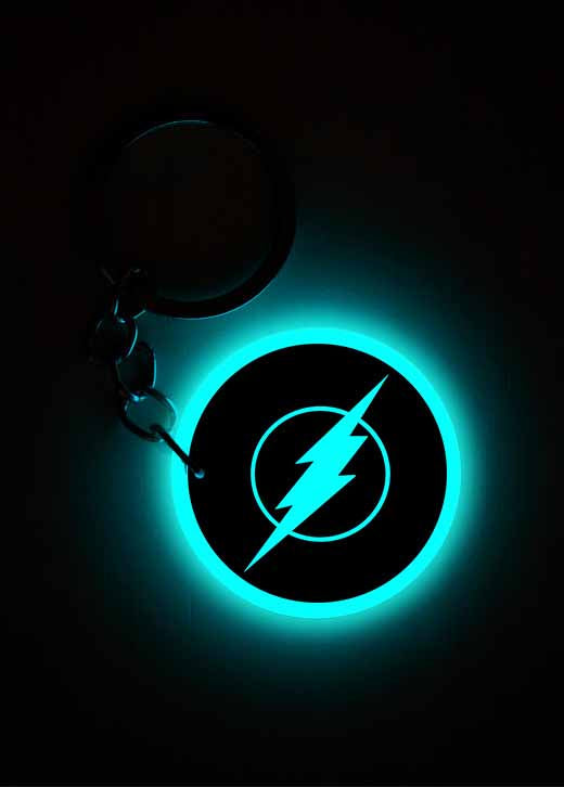 Flash (Logo) | Keychain | Glow in Dark