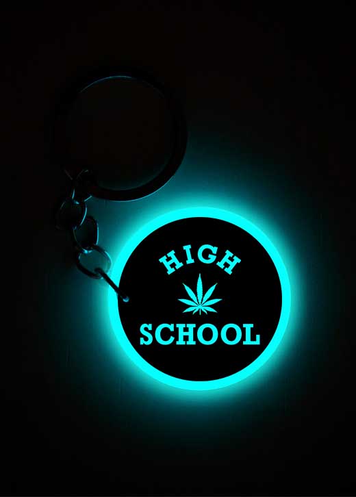 High School | Keychain | Glow in Dark