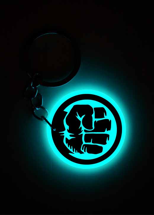 Hulk | Keychain | Glow in Dark