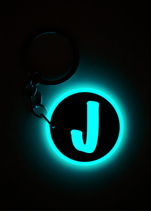 J | Keychain | Glow In Dark