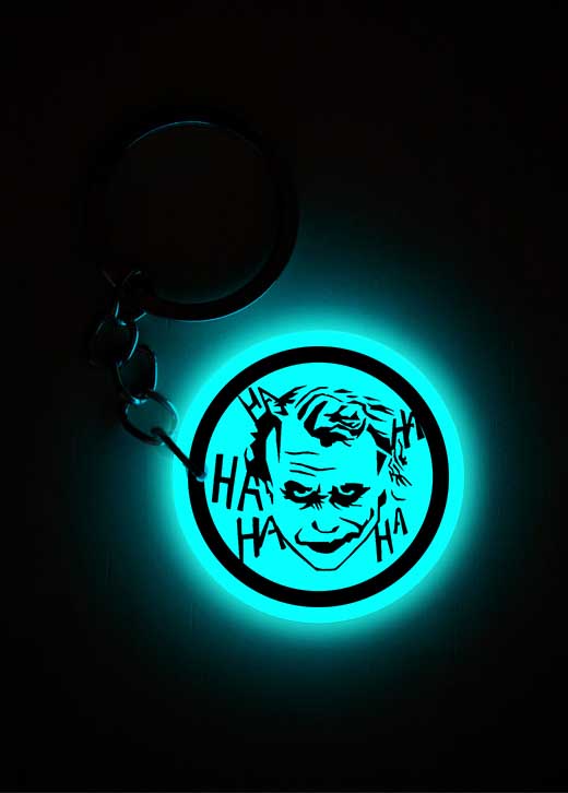 Joker ( Ha Ha) | Keychain | Glow in Dark