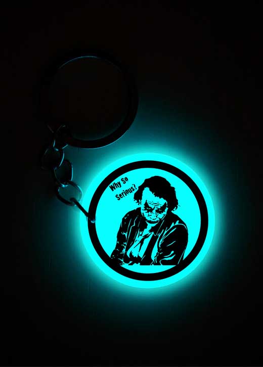 Why so serious (Joker) | Keychain | Glow in Dark