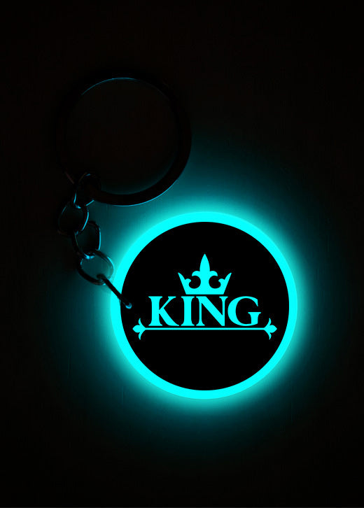 KING  | Keychain | Glow in Dark