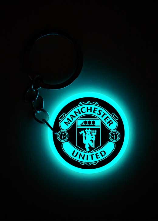 Manchester United | Keychain | Glow in Dark