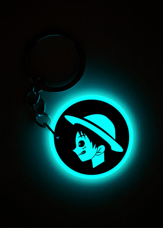 One Piece | Monkey D Luffy | Keychain | Glow in Dark