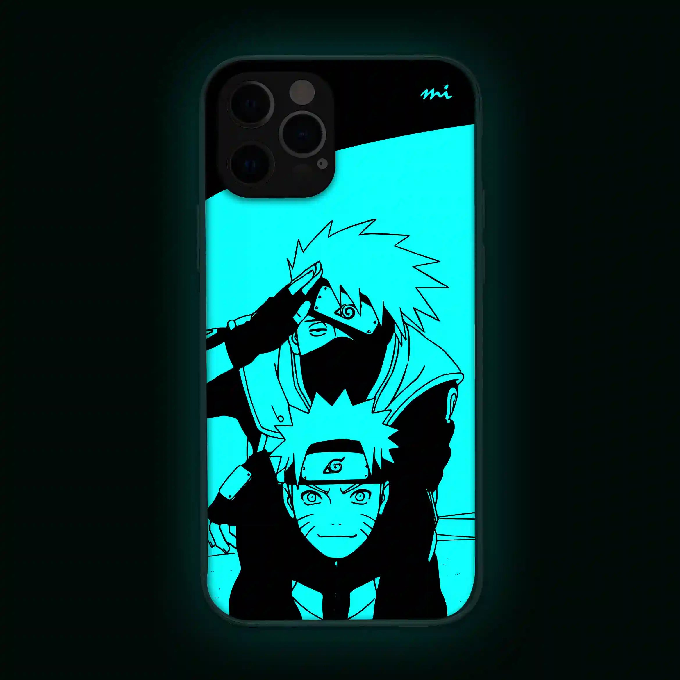 Naruto & Kakashi | Anime | Glow in Dark | Phone Cover | Mobile Cover ( – Mi  Glow Store