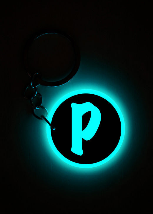 P | Keychain | Glow In Dark