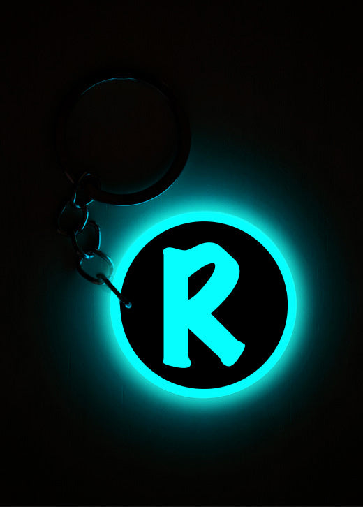 R | Keychain | Glow In Dark