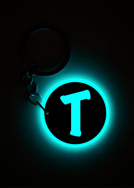 T | Keychain | Glow In Dark