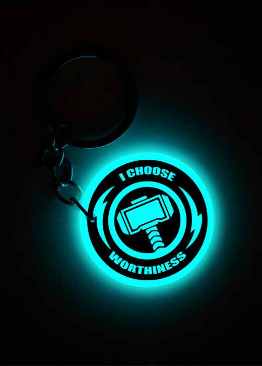 Thor Hammer (Mjolnir) | Keychain | Glow in Dark