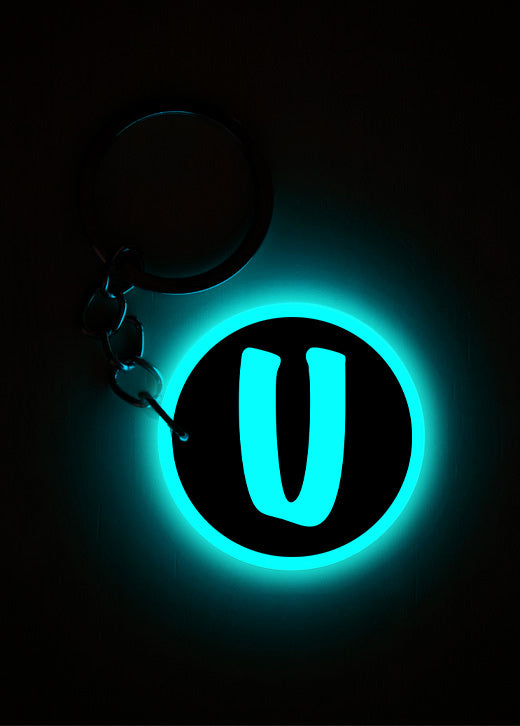 U | Keychain | Glow In Dark
