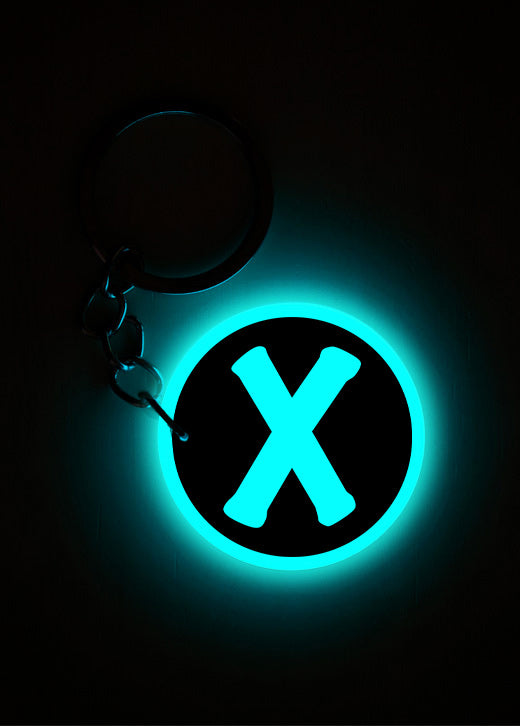 X | Keychain | Glow In Dark