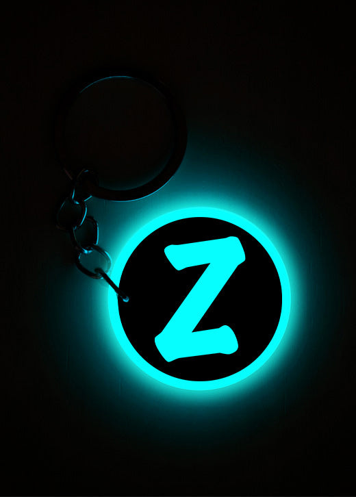 Z | Keychain | Glow in Dark
