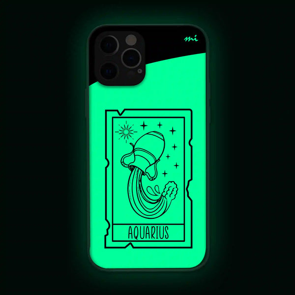 Aquarius | Zodiac | Phone Cover | Mobile Cover (Case) | Back Cover | Glow in Dark