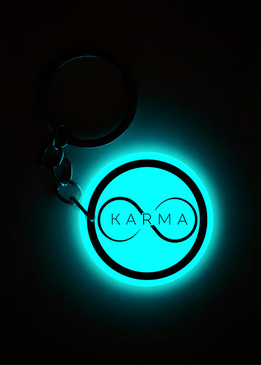 KARMA | Keychain | Glow in Dark