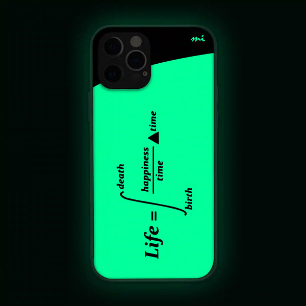 Life Integral | Quotes | Glow in Dark | Phone Cover | Mobile Cover (Case) | Back Cover