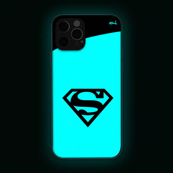 Superman Logo | DC | Superhero | Glow in Dark | Phone Cover | Mobile Cover (Case) | Back Cover