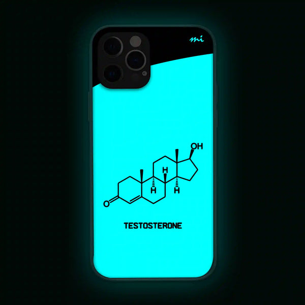 Testosterone | Quotes | Glow in Dark | Phone Cover | Mobile Cover (Case) | Back Cover